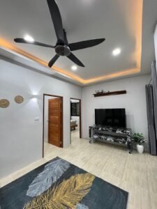 Natural details in the villa living room